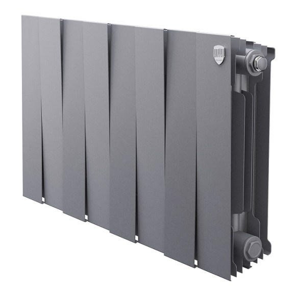 Биметаллический радиатор Royal Thermo PianoForte 300 8 сек. боковое подключение (Silver Satin) Биметаллический радиатор Royal Thermo PianoForte 300 8 сек. боковое подключение (Silver Satin)
