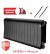 Биметаллический радиатор Royal Thermo Infinity 300 14 сек. боковое подключение (Noir Sable)