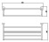 Полка для полотенец 60 см Savol S-009944 (выбор цвета)