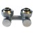 Узел подключения угловой G 3/4 x 3/4 D=50 MM EURO KONUS (выбор цвета)