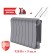 Биметаллический радиатор Royal Thermo Infinity 300 8 сек. боковое подключение (Silver Satin)
