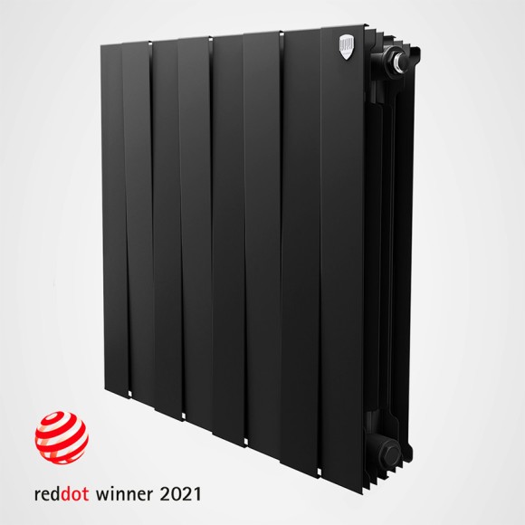Биметаллический радиатор Royal Thermo PianoForte 500 4 сек. боковое подключение (Noir Sable)