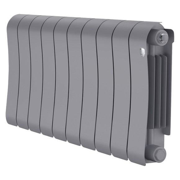Биметаллический радиатор Royal Thermo Infinity 300 10 сек. боковое подключение (Silver Satin)