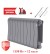 Биметаллический радиатор Royal Thermo Infinity 300 10 сек. боковое подключение (Silver Satin)
