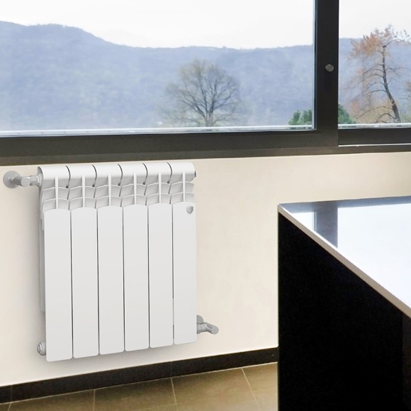 Биметаллический радиатор Радиатор Royal Thermo Revolution Bimetall 500 8 сек. боковое подключение (Белый)