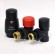 Комплект угловой "All In One Eco 2" VARIO TERM Royal c термоголовкой Prestige (черный матовый)
