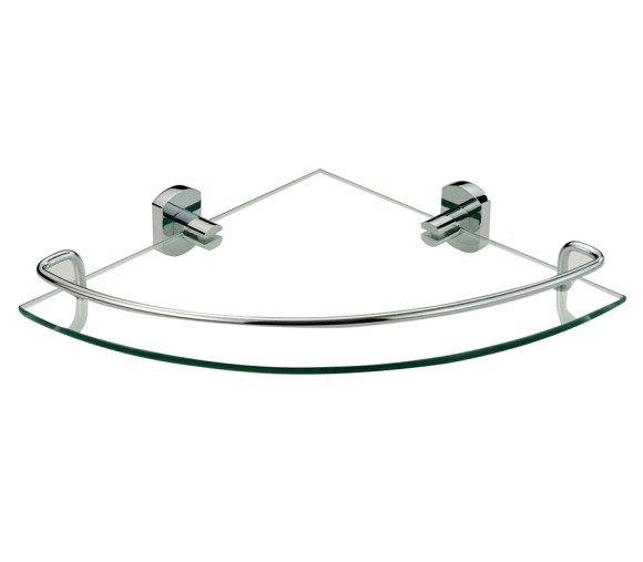 Полка угловая одинарная (стеклянная) Savol S-009973 (выбор цвета)