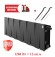 Биметаллический радиатор Royal Thermo PianoForte 200 12 сек. VR80 нижнее 80 мм подключение (Noir Sable)