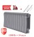Биметаллический радиатор Royal Thermo Infinity 300 12 сек. боковое подключение (Silver Satin)