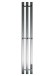 Графитовый электрический полотенцесушитель Primoclima Sol Q E Graphite 150 мм 3 сек с крючками (выбор размера)