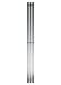Графитовый электрический полотенцесушитель Primoclima Sol Q E Graphite 150 мм 3 сек с крючками (выбор размера)
