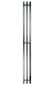 Графитовый электрический полотенцесушитель Primoclima Sol Q E Graphite 150 мм 3 сек с крючками (выбор размера)