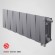 Биметаллический радиатор Royal Thermo PianoForte 200 12 сек. VR80 нижнее 80 мм подключение (Silver Satin)