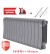 Биметаллический радиатор Royal Thermo Infinity 300 14 сек. боковое подключение (Silver Satin)