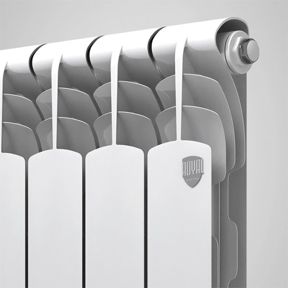 Биметаллический радиатор Радиатор Royal Thermo Revolution Bimetall 500 12 сек. боковое подключение (Белый)