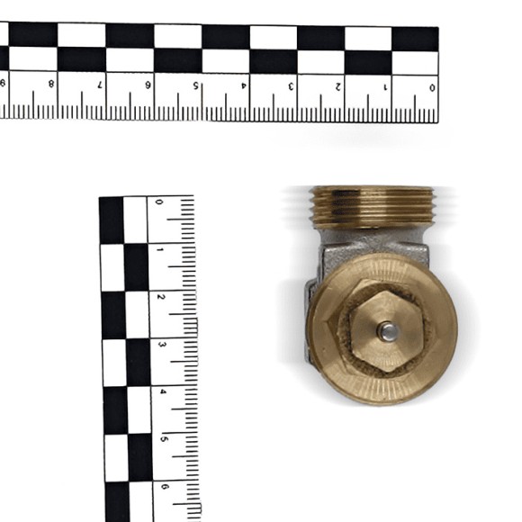 Вентиль угловой Primoclima Armature термостатический 1/2"х3/4"НР Евроконус (никель) без хвостовика