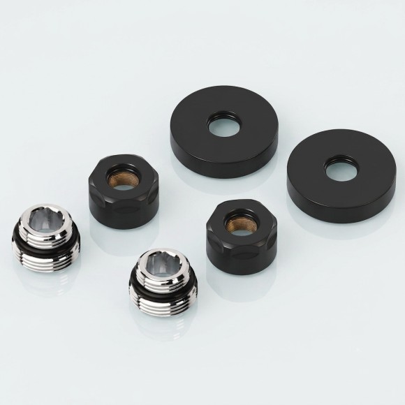 Набор подключения Royal Thermo Design 1/2" ВР - 15 мм черный Набор подключения Royal Thermo Design 1/2" ВР - 15 мм черный