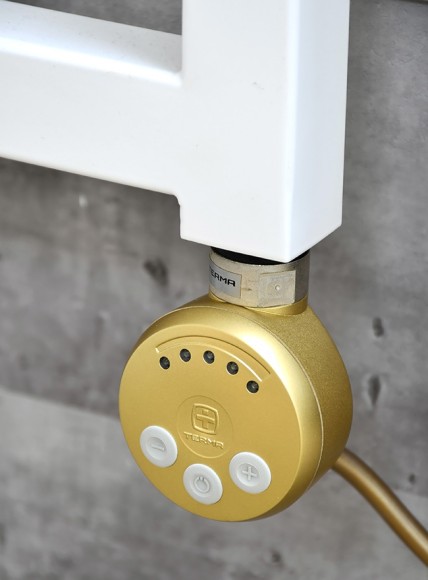 Электро ТЭН Terma MEG 1.0 400 Вт Brass (матовое золото) с проводом и вилкой Электро ТЭН Terma MEG 1.0 400 Вт Brass (матовое золото) с проводом и вилкой
