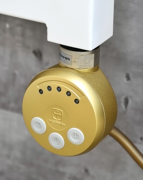 Электро ТЭН Terma MEG 1.0 400 Вт Brass (матовое золото) с проводом и вилкой Электро ТЭН Terma MEG 1.0 400 Вт Brass (матовое золото) с проводом и вилкой