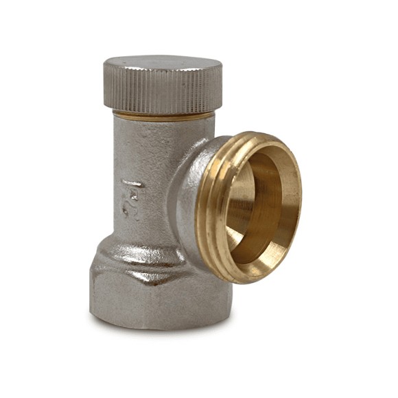 Запорный клапан Primoclima Armature угловой 1/2х3/4"НР Евроконус (никель) без хвостовика