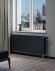 Биметаллический радиатор Royal Thermo PianoForte 300 14 сек. VR80 нижнее 80 мм подключение (Noir Sable)