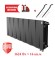 Биметаллический радиатор Royal Thermo PianoForte 300 14 сек. VR80 нижнее 80 мм подключение (Noir Sable)
