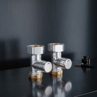 Набор для нижнего подключения радиатора Royal Thermo прямой раздельный 3/4х3/4ЕК (хром)