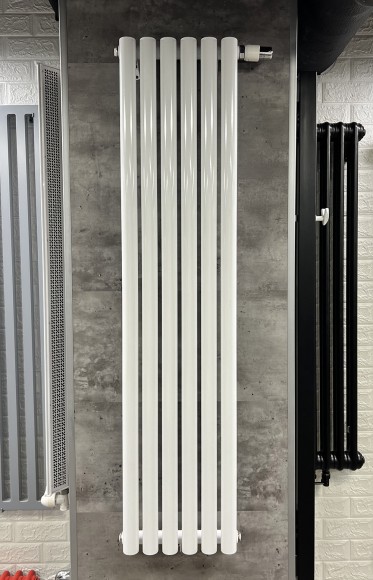 Стальной трубчатый радиатор KZTO RADIATOR Гармония А40 1-1250 6 сек. (НП справа, белый)