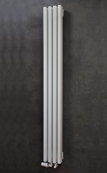 Радиатор стальной трубчатый Steel Hot (30-60) V 1500 - 4 сек (НП центр, RAL 9016) 