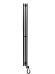 Приоритет PRIOFORM Mini-2 140x1500 без ТЭНа электрический полотенцесушитель (черный матовый RAL 9005)