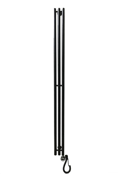 Приоритет PRIOFORM Mini-2 140x1500 без ТЭНа электрический полотенцесушитель (черный матовый RAL 9005)