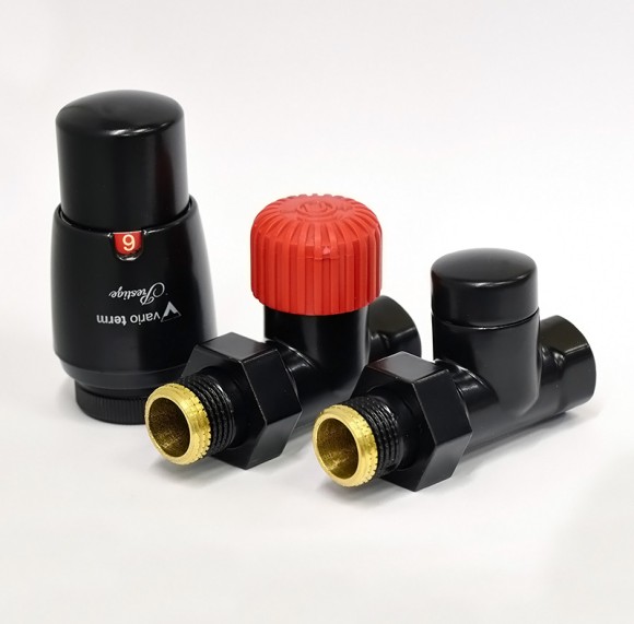 Комплект проходной VARIO TERM Royal c термоголовкой Prestige (черный матовый)* Комплект проходной VARIO TERM Royal c термоголовкой Prestige (черный матовый)*