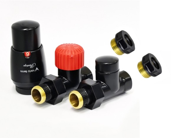 Комплект проходной VARIO TERM Royal c термоголовкой Prestige (черный матовый)* Комплект проходной VARIO TERM Royal c термоголовкой Prestige (черный матовый)*