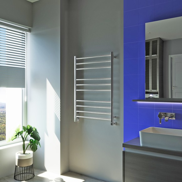 Grota EcoClassic 630х900 (полир. под хром) водяной полотенцесушитель из нержавеющей стали*