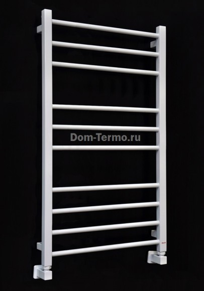 водяные полотенцесушители GROTA  EcoClassic 530-900 мм, цвет белый RAL 9016, ширина 30 см, Dom-Termo.ru, полотенцесушитель Грота водяной и электрический из нержавеющей стали, белый комплект уголков "Квадрат" для подключения водяного полотенцесушителя, фот