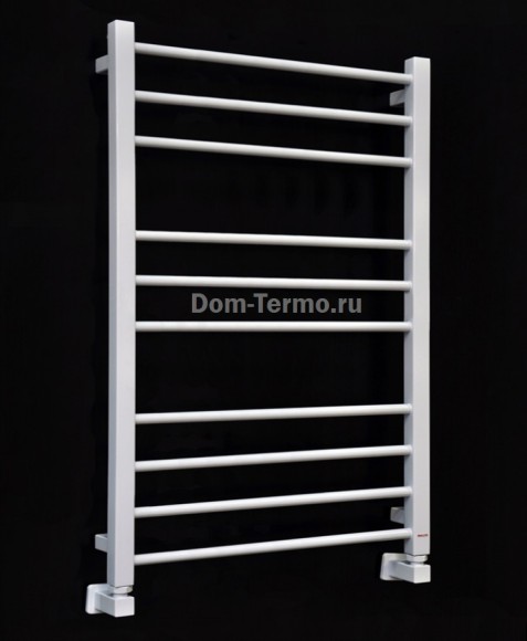 водяные полотенцесушители GROTA  EcoClassic 630-900 мм, цвет белый RAL 9016, ширина 30 см, Dom-Termo.ru, полотенцесушитель Грота водяной и электрический из нержавеющей стали, белый комплект уголков "Квадрат" для подключения водяного полотенцесушителя, фот