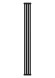 Стальной трубчатый радиатор Royal Thermo Shift Q30 C2180 4 сек (Боковое подключение) черный RAL 9005