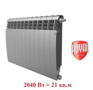 Биметаллический радиатор Радиатор Royal Thermo BiLiner 500 12 сек. VR80 нижнее 80 мм подключение (Silver Satin)