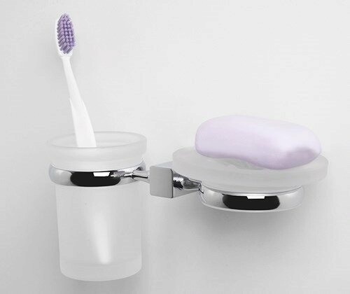 Wasserkraft Lippe K-6526 Держатель стакана и мыльницы (хром)