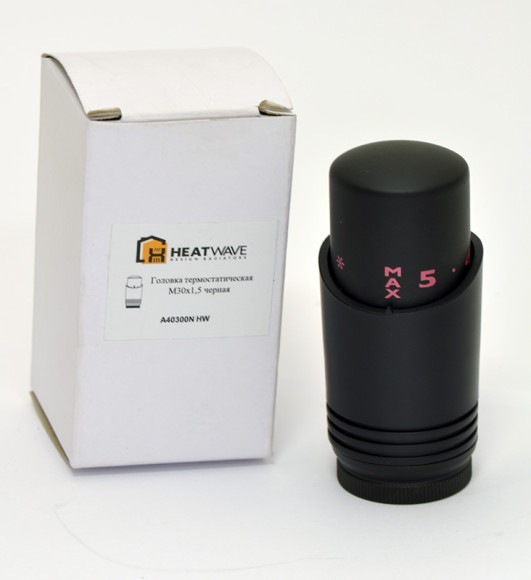 Головка термостатическая HeatWave M30x1.5 мм (черный)