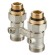 Узел нижнего подключения радиатора Royal Thermo 1/2"-3/4" Никель (прямой)*