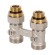 Узел нижнего подключения радиатора Royal Thermo 1/2"-3/4" Никель (прямой)*