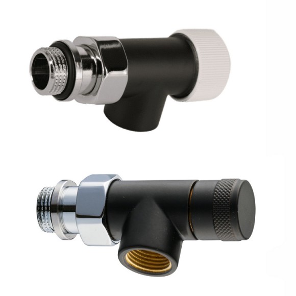 Комплект 1/2 SR Rubinetterie осевой серия Tondera термостатический (черный) Комплект 1/2 SR Rubinetterie осевой серия Tondera термостатический (черный)