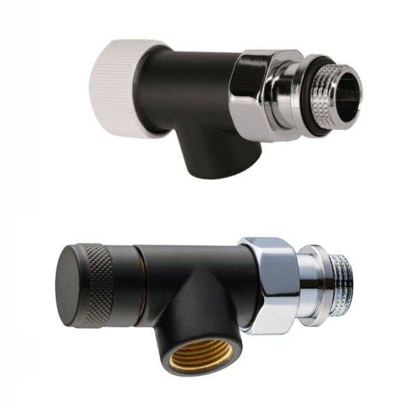 Комплект 1/2 SR Rubinetterie осевой серия Tondera термостатический (черный) Комплект 1/2 SR Rubinetterie осевой серия Tondera термостатический (черный)