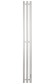 Белый электрический полотенцесушитель Primoclima Sol R E White 152 мм 3 сек с крючками (выбор размера)