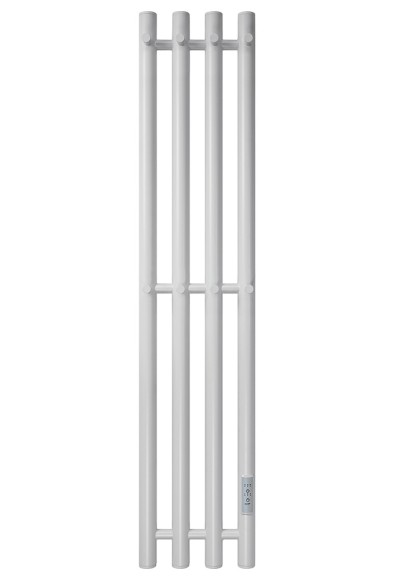 Белый электрический полотенцесушитель Primoclima Sol R E White 212 мм 4 сек с крючками (выбор размера)