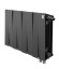Биметаллический радиатор Royal Thermo PianoForte 300 8 сек. VR80 нижнее 80 мм подключение (Noir Sable)