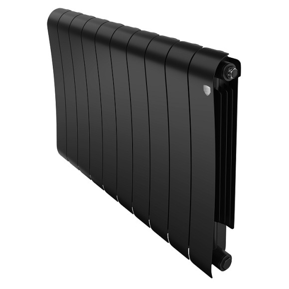 Биметаллический радиатор Royal Thermo Infinity 500 10 сек. боковое подключение (Noir Sable)
