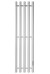 Белый электрический полотенцесушитель Primoclima Sol R E White 272 мм 5 сек с крючками (выбор размера)