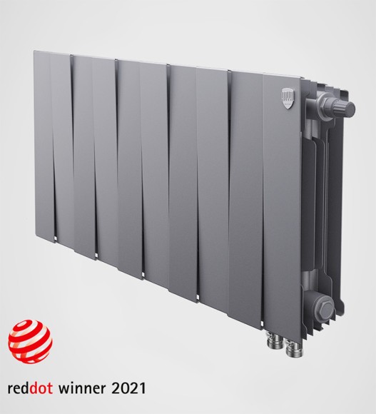 Биметаллический радиатор Royal Thermo PianoForte 300 8 сек. VR80 нижнее 80 мм подключение (Silver Satin) Биметаллический радиатор Royal Thermo PianoForte 300 8 сек. VR80 нижнее 80 мм подключение (Silver Satin)